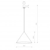 Pendul 1 bec GU10 50cm ZENITH 11483 Nowodvorski