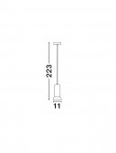 Pendul 1 bec GU10 PARLO 9236214 Nova Luce