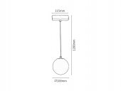 Pendul aplicat sina led 5W 4000K 70120 Rabalux