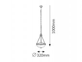 Pendul clasic 2 becuri E27 MARLENE 8547 Rabalux