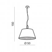 Pendul modern 1 bec E27 Alicante AZ2293 Azzardo