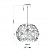 Pendul E27 MIKA 15759-H Globo