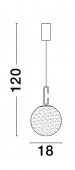 Pendul LED 10.6W HOOK 9695224 NOVA LUCE