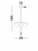 Pendul LED 11W LUET 9186701 NOVA LUCE