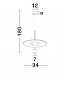 Pendul LED 11W LUET 9186702 NOVA LUCE