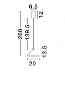 Pendul led 14W OPI 9695111 NOVA LUCE