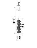Pendul LED 30W KLELIA 9236393 NOVA LUCE