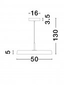 Pendul led 37W VETRO 9223416 Nova Luce