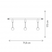 Pendul led 3X7W dimabil CCT 181137 Klausen