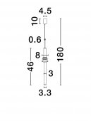 Pendul LED 8W ATMOSFERA 9236402 NOVA LUCE