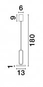 Pendul led 8W GEA 9501207 NOVA LUCE