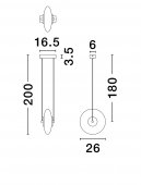 Pendul LED 8W SKIA 9416944 NOVA LUCE