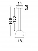Pendul LED 9W BIOS 9416954 NOVA LUCE