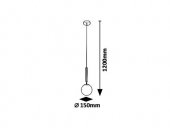 Pendul modern 1 bec E14 Divina 5352 Rabalux