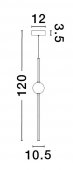 Pendul modern led 13.6W Acrobat 9695256 Nova Luce