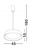 Pendul modern LED 40W SIGI 9030506 NOVA LUCE