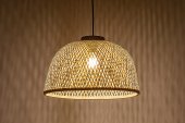 Pendul vintage 1 bec E27 Rattan 72025 Rabalux