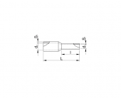 Pini terminali izolati 1.5mmp Cu electrolitic stanat E113 Tracon