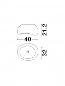 Plafoniera 1 bec E27 AERE 9002663 Nova Luce
