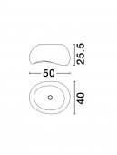 Plafoniera 1 bec E27 AERE 9002664 Nova Luce