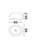 Plafoniera 1 bec E27 AERE 9002665 Nova Luce