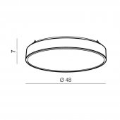 Plafoniera aplicata led 50W telecomanda Collodi AZ2716 Azzardo
