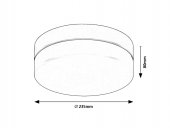 Plafoniera baie led 15W GAELO 75025 Rabalux