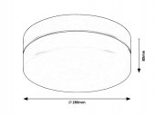 Plafoniera baie led 18W GAELO 75026 Rabalux
