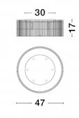 Plafoniera clasica 6 becuri G9 BAROK 9006058 NOVA LUCE