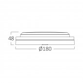 Plafoniera exterior led 12W CCT BC18-00681 Braytron