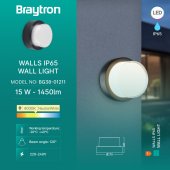 Plafoniera exterior led 15W 4000K BG38-01280 Braytron