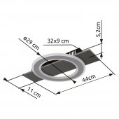 Plafoniera led 18W JAYDEN 48034-18 Globo