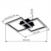 Plafoniera led 20W SAPENA 67328-20D Globo