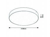 Plafoniera LED 24W IP44 TARTU 7894 RABALUX