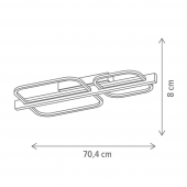 Plafoniera led 24W KOSKA KL140032 Klausen