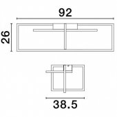 Plafoniera led 31W CLEA 9086023 NOVA LUCE