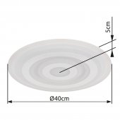 Plafoniera led 40W ALOIS 48554 Globo