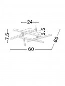 Plafoniera led 43W ANTAMA 9001112 Nova Luce