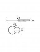 Plafoniera led 44W RUBIC 9001100 Nova Luce