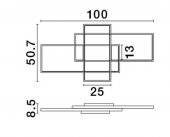 Plafoniera led 58W CLEA 9756720 NOVA LUCE