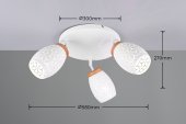 Plafoniera moderna 3 becuri E14 BIDAR R61573331 Trio
