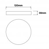 Plafoniera moderna led 12W CCT CATALINA-12W HOROZ