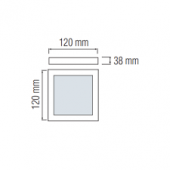 Plafoniera moderna led 12W CCT CATALINA/S-12W HOROZ