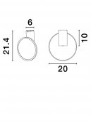 Plafoniera moderna led 14W EKEI 9695109 NOVA LUCE