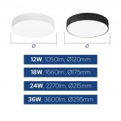 Plafoniera moderna led 18W CCT CATALINA-18W HOROZ