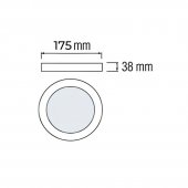 Plafoniera moderna led 18W CCT CATALINA-18W HOROZ