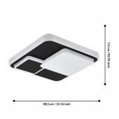 Plafoniera moderna led 19.5W LEPRESO 75667 Eglo