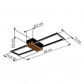 Plafoniera moderna led 20W DAKARY 67357D Globo