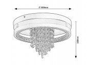 Plafoniera moderna led 20W MARIBELL 71352 Rabalux