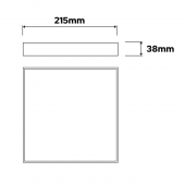 Plafoniera moderna led 24W CCT CATALINA-24S/W HOROZ